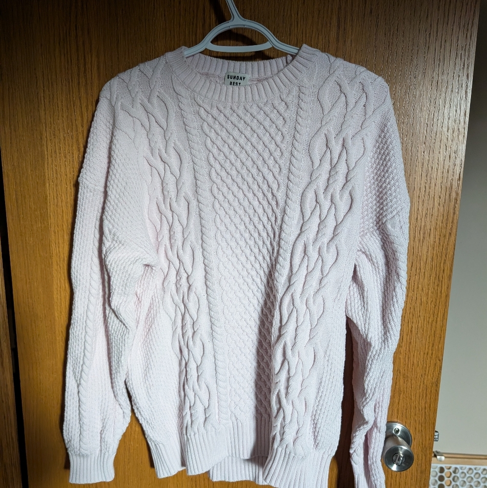 PRICE DROP! Sunday Best Peggy Knit In Light Pink